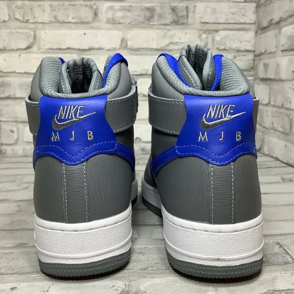 Air Force 1 High MJB AQ3771-994 Men\'s Size  7.5 Gray And Blue Nike Shoes New